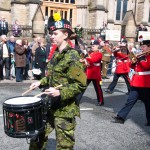 Lorne Scots parade in Bury