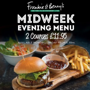 Frankie & Benny's midweek menu