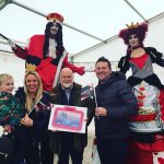 The Seal family with centre director Arnold Wilcox Wood